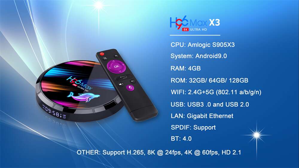 Get More Done with H96 Max X3 Amlogic S905X3 ott tv box