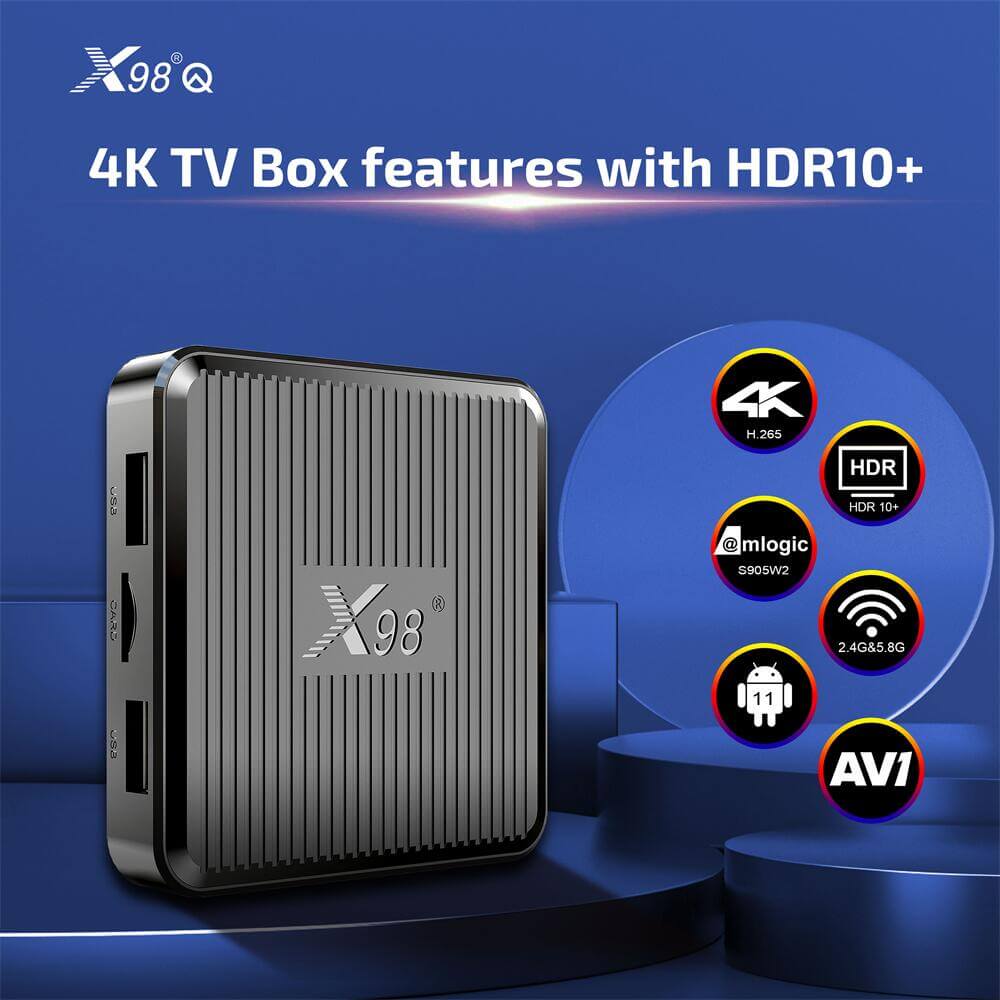 OEM X98Q Amlogic S905W2 ott tv box: Quality Assurance with Customization